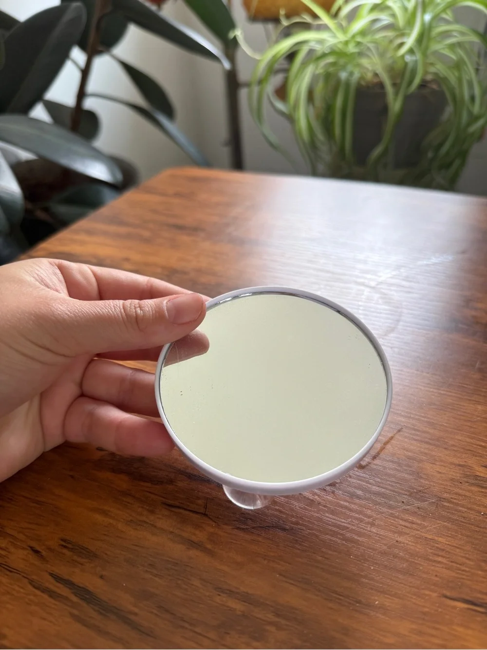 Round Cream small Wall Mirror – Unbranded